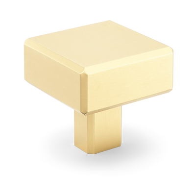 Armac Martin Digbeth Plain Cabinet Knob without Backplate in 32mm / Satin Brass Satin Lacquered