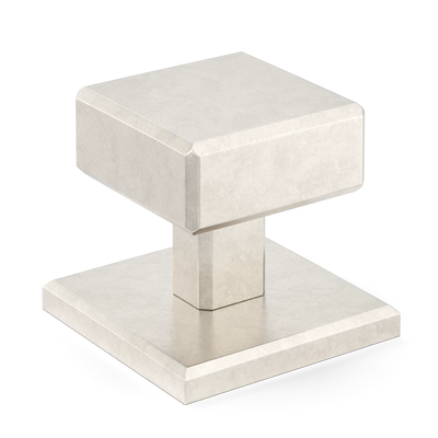 Armac Martin Digbeth Plain Cabinet Knob with Backplate in 32mm / Barrelled Nickel Plate