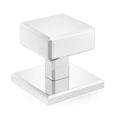 Armac Martin Digbeth Plain Cabinet Knob with Backplate in 32mm / Polished Chrome Plate