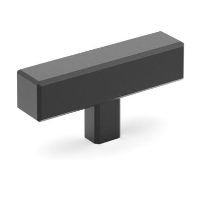 Armac Martin Digbeth Plain T-bar without Backplate in 67mm / Matt Black Lacquered