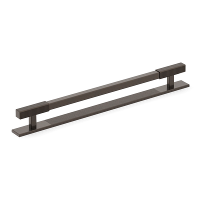Armac Martin Digbeth Ridged Appliance Pull with Backplate in 384mm / Dark Bronze