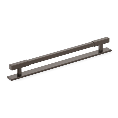 Armac Martin Digbeth Plain Appliance Pull with Backplate in 384mm / Dark Bronze
