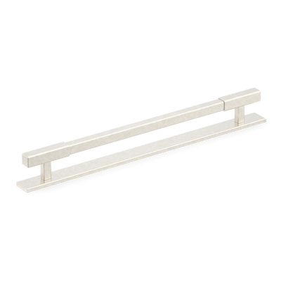Armac Martin Digbeth Plain Appliance Pull with Backplate in 384mm / Barrelled Nickel Plate