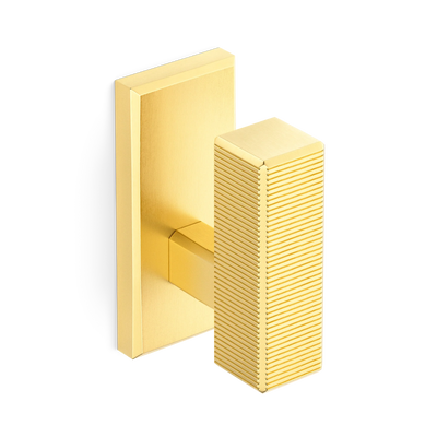 Armac Martin Digbeth Ridged Hook in 48mm / Satin Brass Lacquered
