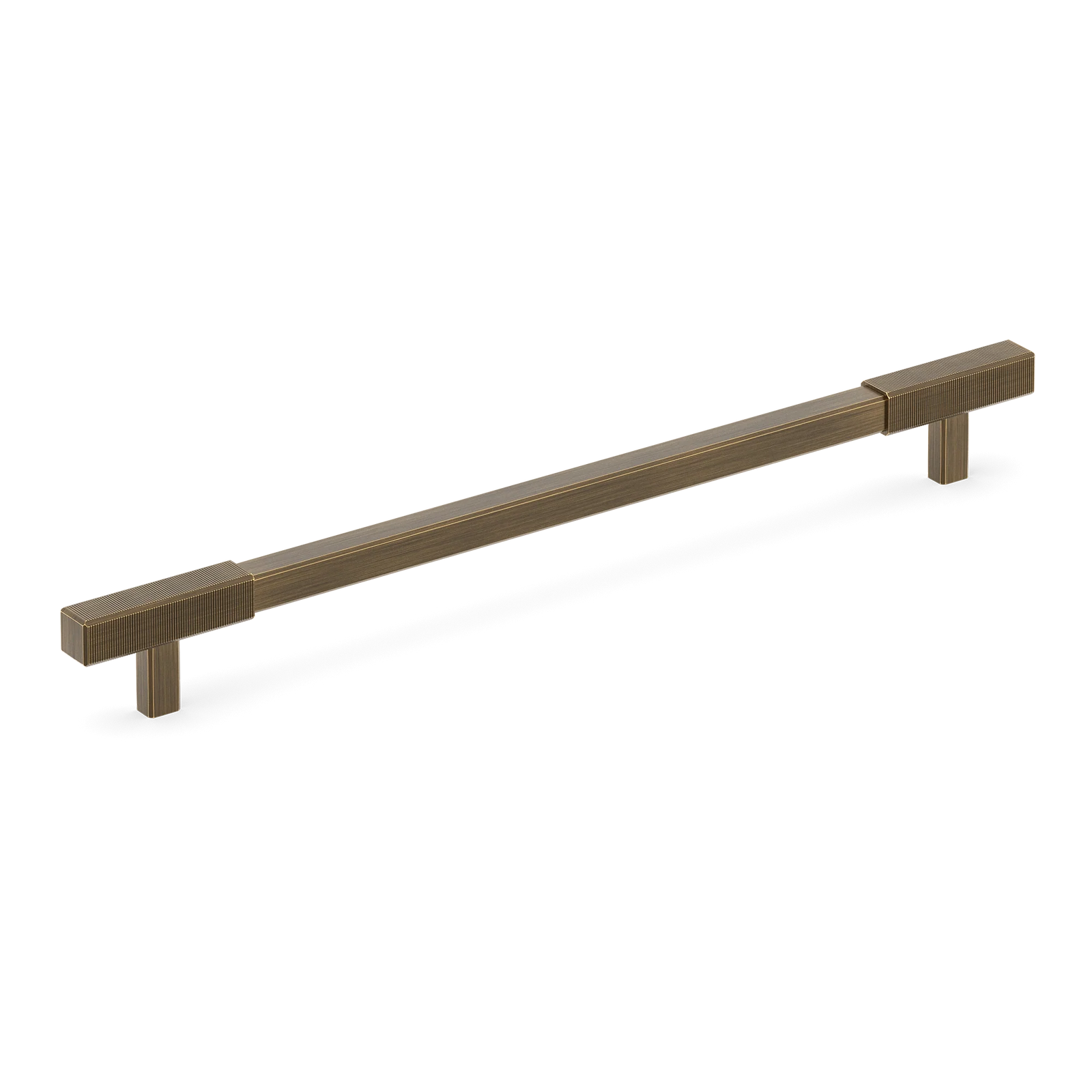 Armac Martin Digbeth Ridged Appliance Pull without Backplate in 384mm / Satin Antique Satin Lacquered