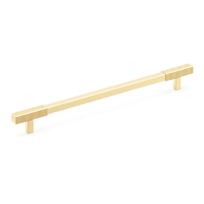 Armac Martin Digbeth Ridged Appliance Pull without Backplate in 384mm / Satin Brass Unlacquered