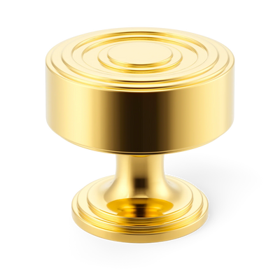 Armac Martin Dougan Cabinet Knob in 25mm / Polished Brass Lacquered