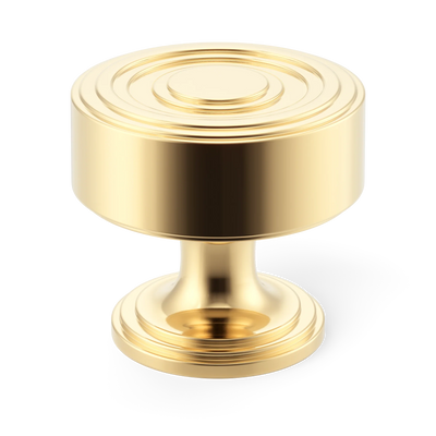 Armac Martin Dougan Cabinet Knob in 25mm / Polished Brass Unlacquered