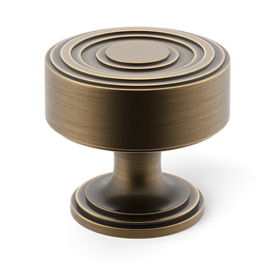 Armac Martin Dougan Cabinet Knob in 25mm / Satin Antique Satin Lacquered