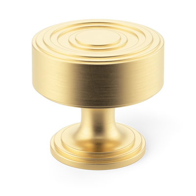 Armac Martin Dougan Cabinet Knob in 25mm / Satin Brass Unlacquered