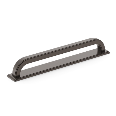 Armac Martin Dougan Cabinet Handle with Backplate in 96mm / Dark Bronze