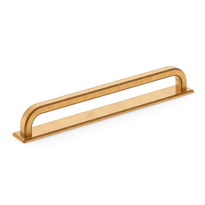 Armac Martin Dougan Appliance Pull with Backplate in 320mm / Burnished Brass