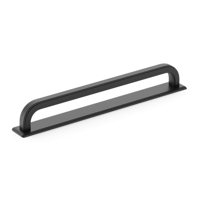 Armac Martin Dougan Appliance Pull with Backplate in 320mm / Matt Black Lacquered