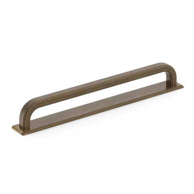 Armac Martin Dougan Appliance Pull with Backplate in 320mm / Satin Antique Satin Lacquered
