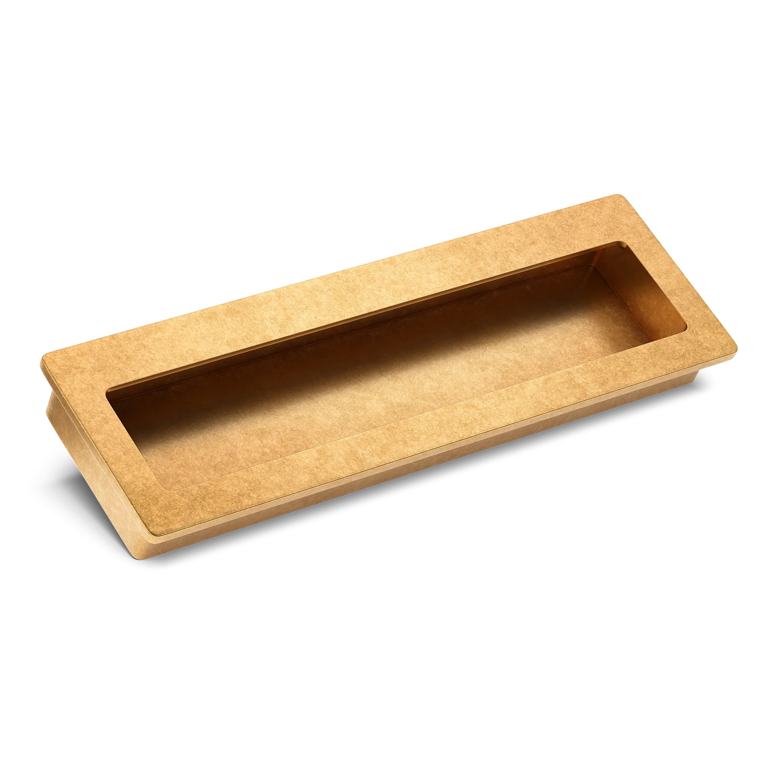 Armac Martin Driffold Flush Pull in 100mm / Burnished Brass