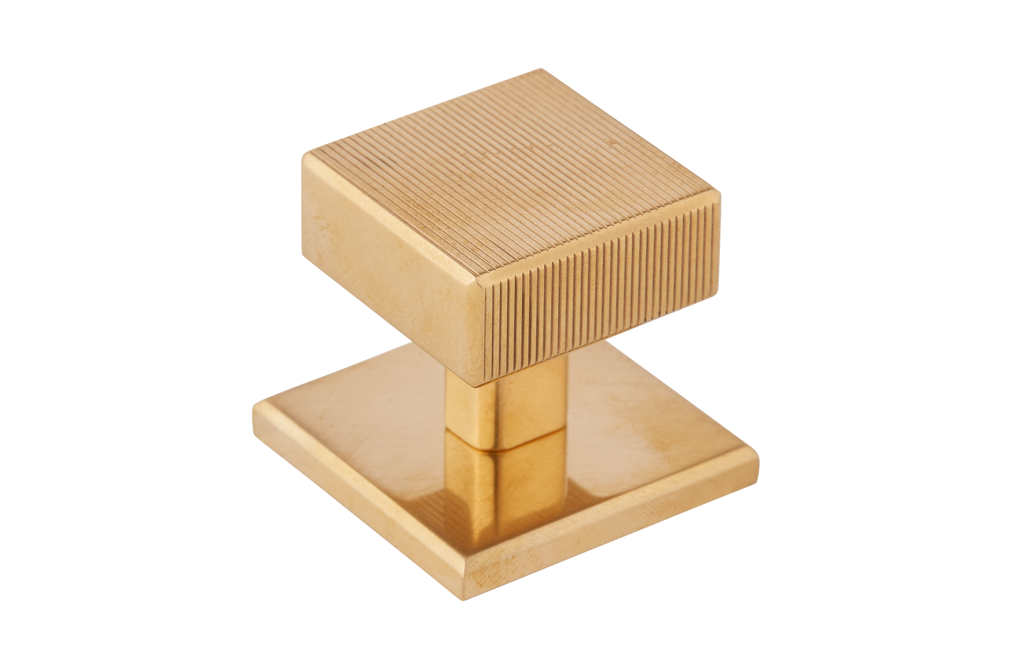 Armac Martin Digbeth Ridged Cabinet Knob with Backplate