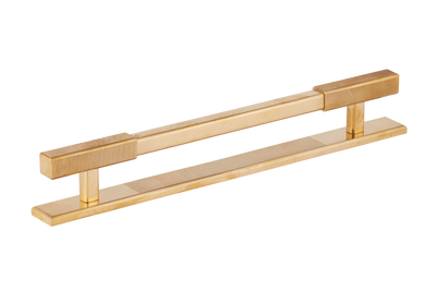 Armac Martin Digbeth Ridged Cabinet Handle with Backplate