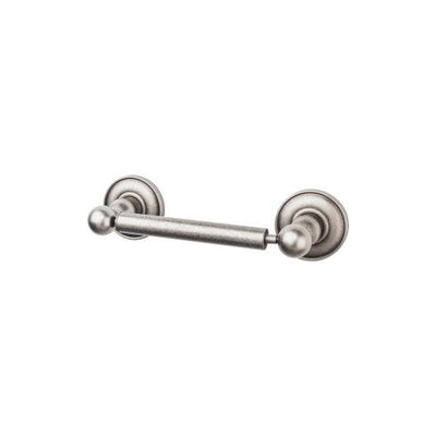 Top Knobs Edwardian Bath Tissue Holder, Plain Backplate in Antique Pewter