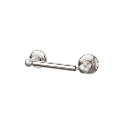 Top Knobs Edwardian Bath Tissue Holder, Plain Backplate in Brushed Satin Nickel
