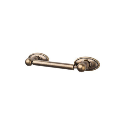 Top Knobs Edwardian Bath Tissue Holder, Oval Backplate in German Bronze