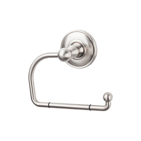 Top Knobs Edwardian Bath Tissue Hook, Plain Backplate in Brushed Satin Nickel