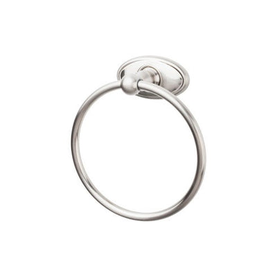 Top Knobs Edwardian Bath Ring, Oval Backplate in Brushed Satin Nickel