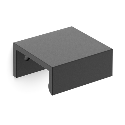 Armac Martin Edgbaston Finger Pull in 50mm / Matt Black Lacquered