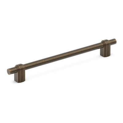 Armac Martin Gaumont Cabinet Handle in 96mm / Dark Aged Brass