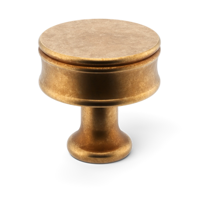 Armac Martin Grove Bamboo Cabinet Knob in 25mm / Burnished Brass