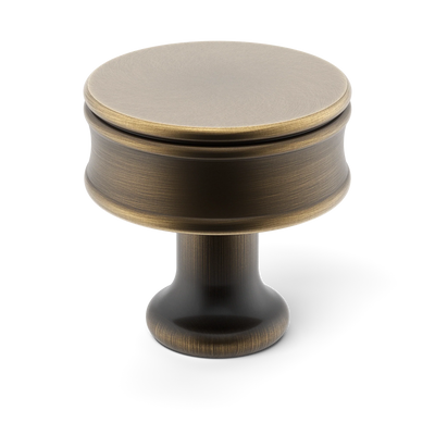 Armac Martin Grove Bamboo Cabinet Knob in 25mm / Satin Antique Satin Lacquered