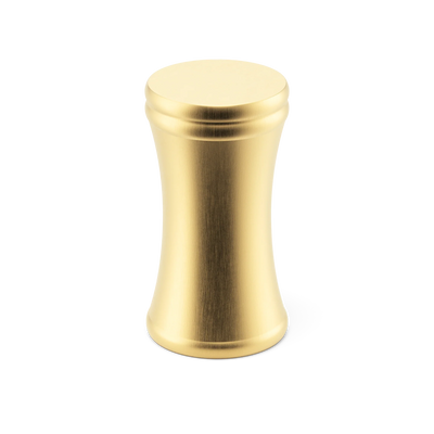 Armac Martin Grove Bamboo Thumb Knob in 19mm / Satin Brass Satin Lacquered