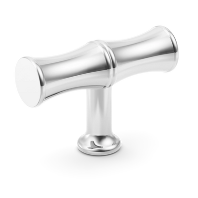 Armac Martin Grove Bamboo T-bar Handle in 64mm / Polished Chrome Plate
