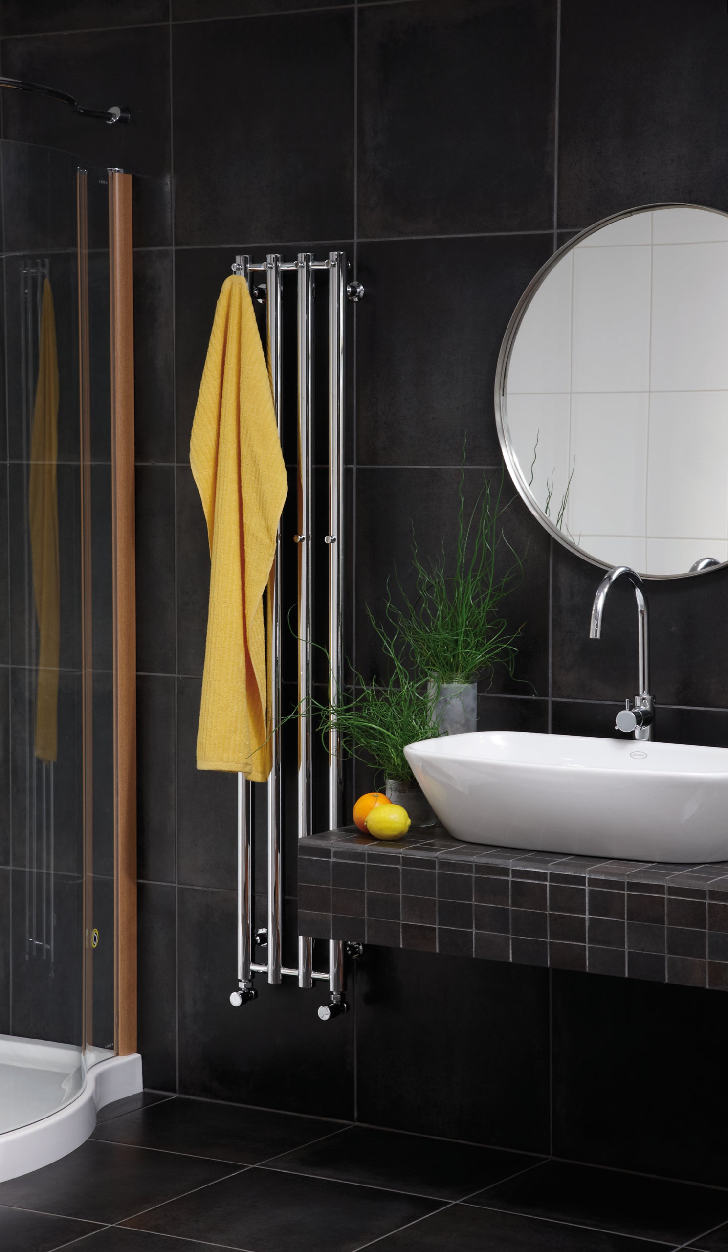 10.5"x37.5" Rosendal Electric Towel Warmer