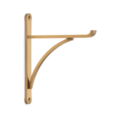 Armac Martin Harborne Brass Shelf Bracket in 190mm / Fine English Antique
