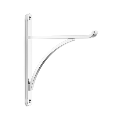Armac Martin Harborne Brass Shelf Bracket in 190mm / Polished Chrome Plate