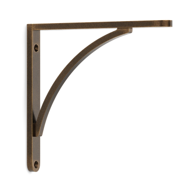 Armac Martin Handsworth Flush Mounted Shelf Bracket in 150mm / Dark Aged Brass