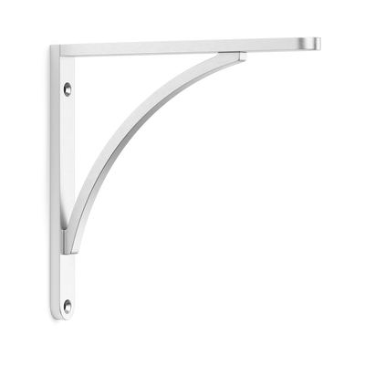 Armac Martin Handsworth Flush Mounted Shelf Bracket in 150mm / Satin Chrome Plate