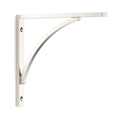 Armac Martin Hockley Flush Mounted Shelf Bracket in 150mm / Polished Nickel Plate