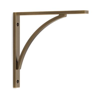 Armac Martin Hockley Flush Mounted Shelf Bracket in 150mm / Satin Antique Satin Lacquered