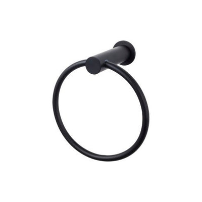 Top Knobs Hopewell Bath Ring in Flat Black