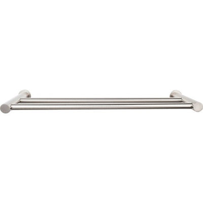 Top Knobs Hopewell Bath Towel Bar Double 18" in Brushed Satin Nickel