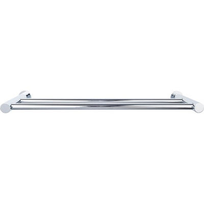 Top Knobs Hopewell Bath Towel Bar Double 18" in Polished Chrome
