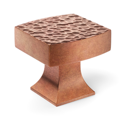 Armac Martin Harold Hammered Cabinet Knob in 32mm / Aged Copper