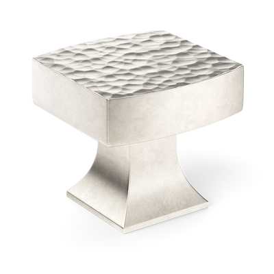 Armac Martin Harold Hammered Cabinet Knob in 32mm / Barrelled Nickel Plate