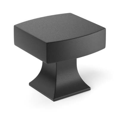 Armac Martin Harold Plain Cabinet Knob in 32mm / Matt Black Lacquered