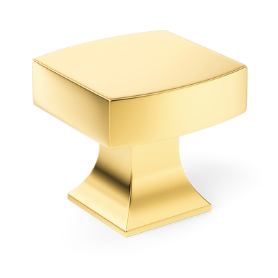 Armac Martin Harold Plain Cabinet Knob in 32mm / Polished Brass Lacquered