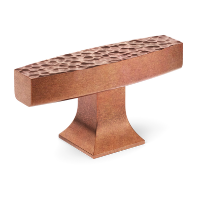 Armac Martin Harold Hammered T-bar Handle in 58mm / Aged Copper