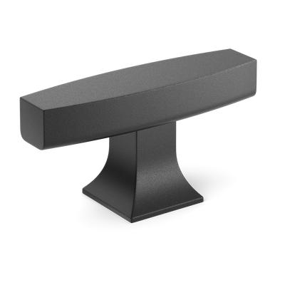 Armac Martin Harold Plain T-bar Handle in 58mm / Matt Black Lacquered