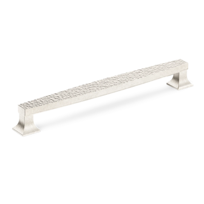 Armac Martin Harold Hammered Cabinet Handle in 96mm / Barrelled Nickel Plate