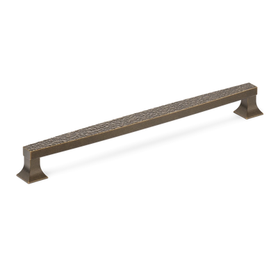 Armac Martin Harold Hammered Appliance Pull in 352mm / Dark Aged Brass